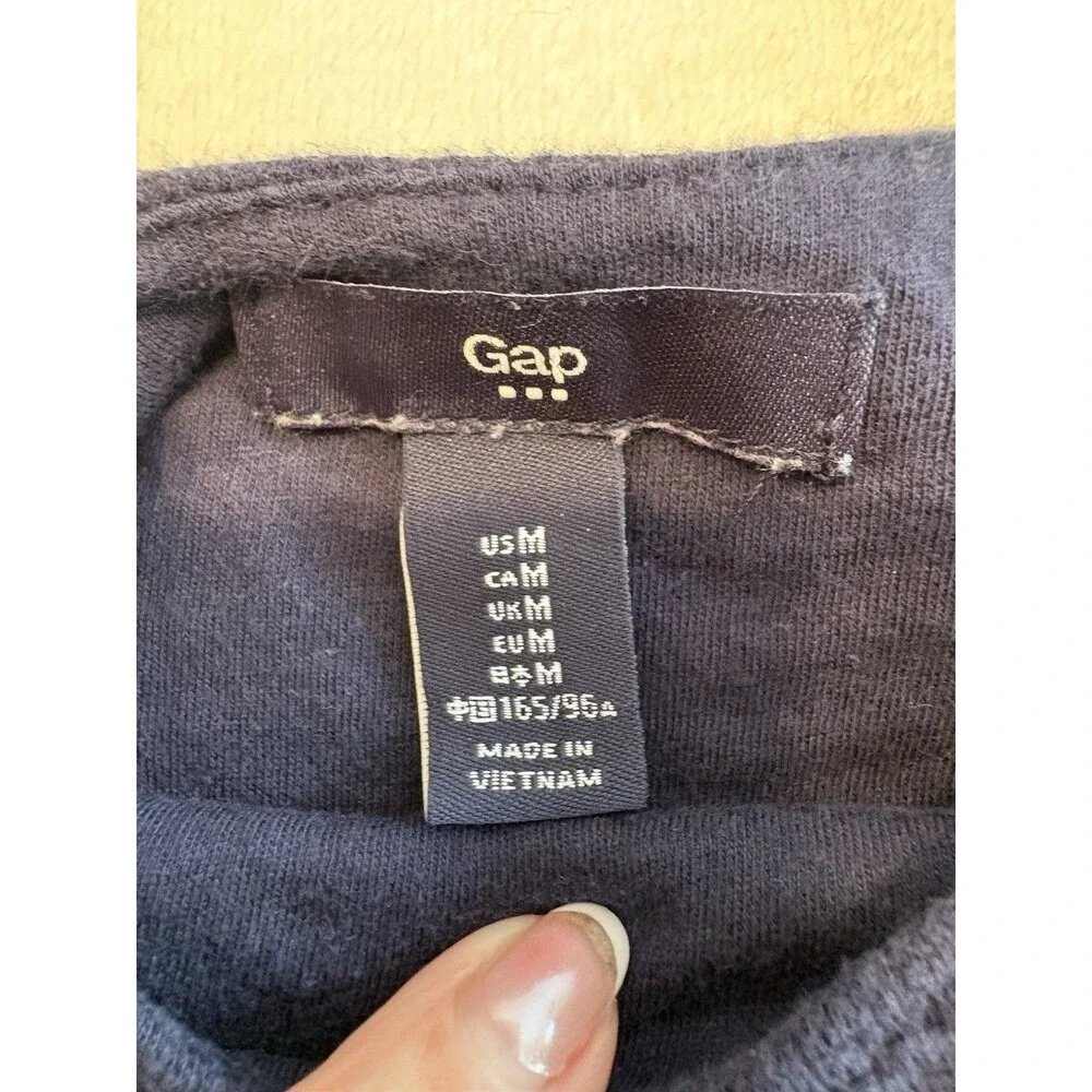Gap Girls Sleeveless Dress Navy Textured Sleeveless Size M Cotton Fit & Flare